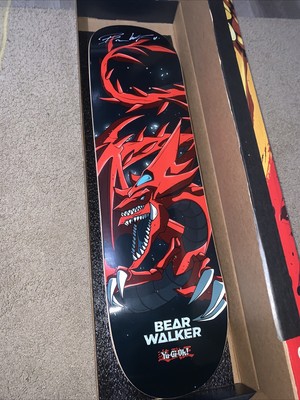 Autographed By Bear Walker YuGiOh Slifer The Sky Dragon SkateboardSWAU Certified-image