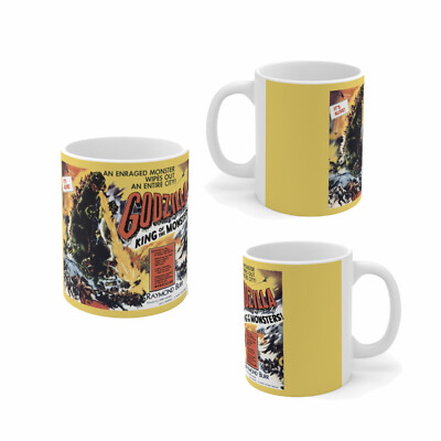 Godzilla King Of The Monsters - 1956 Godzilla Movie Poster Coffee Mug - 11 Oz-image