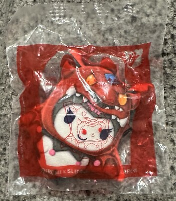Mcdonalds Yugioh Hello Kitty Kuromi Slifer The Sky Dragon Plush Happy Meal Toy-image