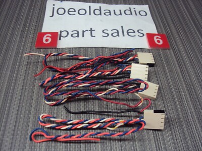 Fisher Quad Receiver 4035 Non Shielded Wire Harnesses w/ Socket. 4 Pieces.-image