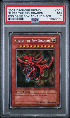 2003 Yu-Gi-Oh! Slifer the Sky Dragon GBI Limited Edition Secret Rare PSA 7-image