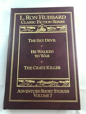 RARE 1 of 50 L RON HUBBARD Adventure Leather bound book Classic Fiction Series 7-image