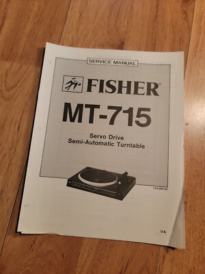 Fisher MT 715 Turntable Service Manual repair-image