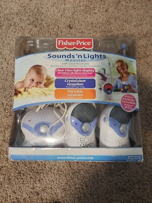 Fisher Price White/Blue Sounds 'N Lights