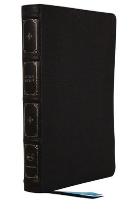 NKJV, Large Print Thinline Reference Bible, Blue Letter, Maclaren Series, Leathe-image