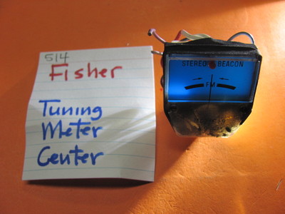📈FISHER 514 QUAD RECEIVER TUNING METER CENTER-image