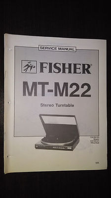 Fisher mt-m22 Service Manual original repair book stereo turntable record player-image