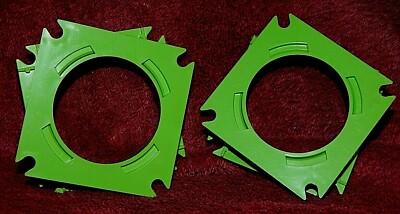 Vintage Fisher-Price Construx 2 Green Turntables -image