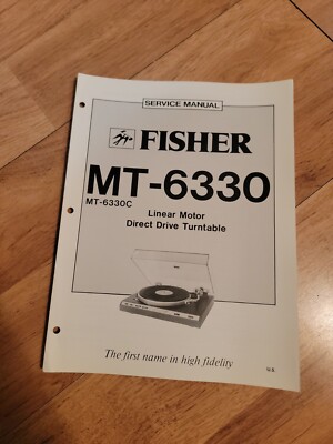 Fisher MT 6330 Turntable Service Manual repair-image