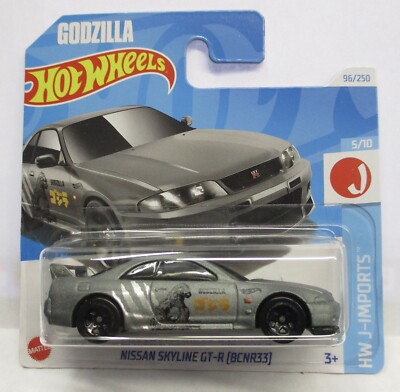 2024 HOT WHEELS * N CASE * NISSAN SKYLINE GT-R BCNR33 GODZILLA SHORT CARD-image
