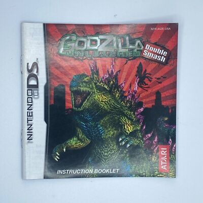 Godzilla Unleashed: Double Smash (Nintendo DS, 2007) MANUAL ONLY NO GAME-image