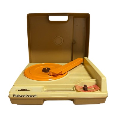 Vintage 1978 Fisher-Price Record Player Portable Phonograph #825 Works - 33 & 45-image