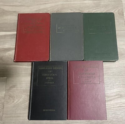 Lot of 5 Harry Parker HC Simplified Design Books Second Edition Rare Set-image