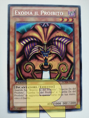 Exodia The Forbidden One Secret LCYW-IT306 1st ED. Italian EX-image