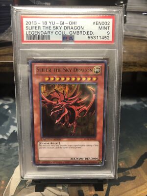 PSA 9 Yu-Gi-Oh! Slifer the Sky Dragon Legendary Collection Game Board Edition-image