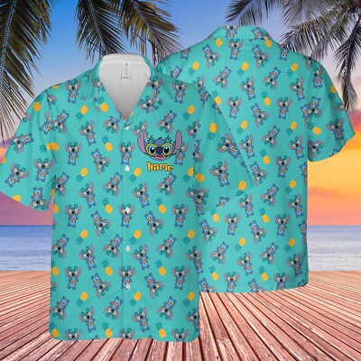 Personalized Stitch Hawaiian Shirt - Disney Birthday Gift For Men Women-image
