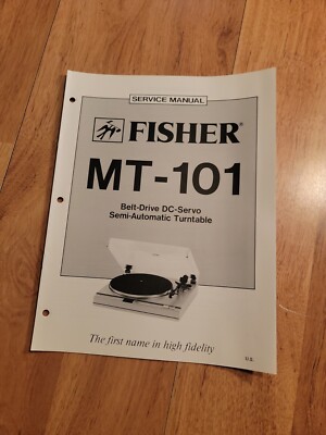 Fisher MT 101 Turntable Service Manual repair-image