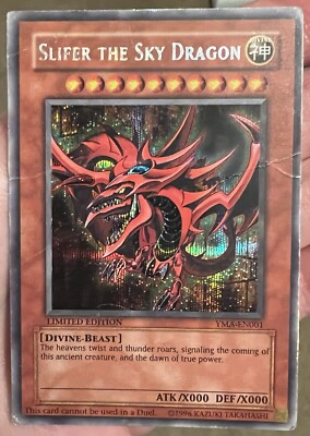 Slifer the Sky Dragon Secret Rare YMA-EN001 Limited Edition-image