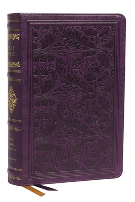 KJV, Personal Size Reference Bible, Sovereign Collection, Leathersoft, Purple,,-image