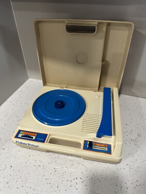VINTAGE 1978 FISHER PRICE Phonograph Portable Record Player 33 & 45 RPM | Tested-image