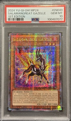 2024 PSA 10 YUGIOH MP24 25TH QC SECRET RARE SALAMANGREAT GAZELLE 🔥-image