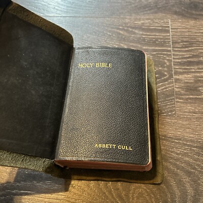 Holy Bible Illustrated Pronouncing Thomas Nelson & Sons Series 1930’s Black Face-image