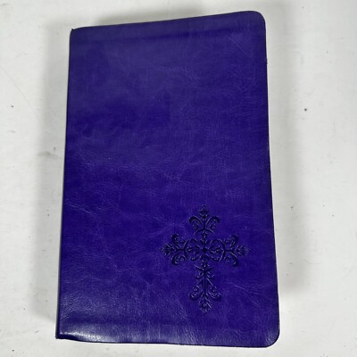 NKJV Personal Size Giant Print Reference Bible Rich Royal Purple Leathersoft-image