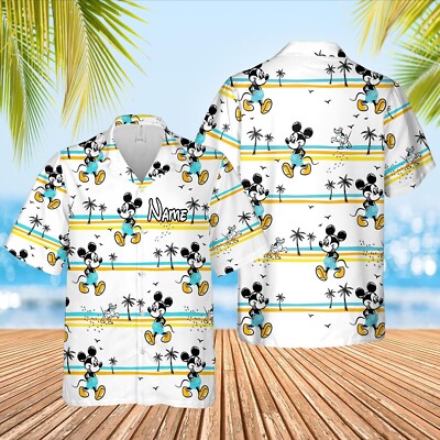 Personalized Mickey Hawaiian Shirt - Disney Birthday Gift For Men Women-image