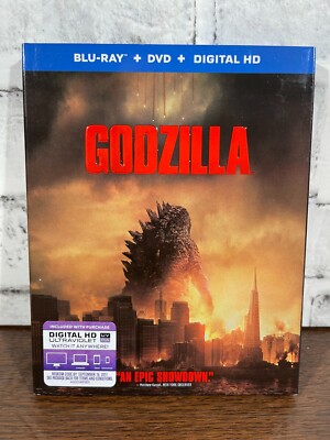 Godzilla (Blu-ray, 2014) w/ Slip Cover-image