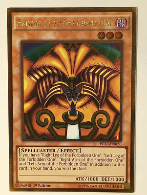 YuGiOh Cards - Exodia the Forbidden one - PGL2-EN026 - Near Mint!-image