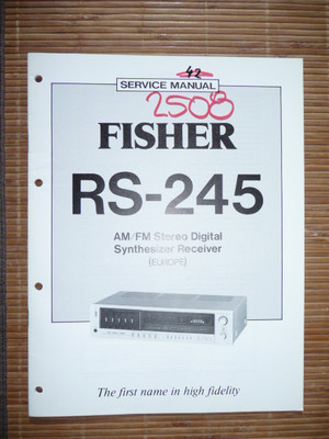 Service Manual For FISHER RS-245 Receiver, ORIGINAL!-image