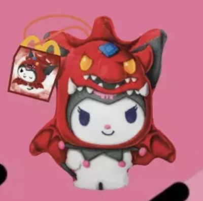 Kuromi X Slifer The Sky Dragon McDonalds Happy Meal Toy Yu-Gi-Oh! Hello Kitty #6-image