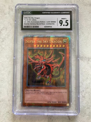 🍁Yu-Gi-Oh Slifer the Sky Dragon - 25th Quarter Century Secret Rare - LC01-EN002-image