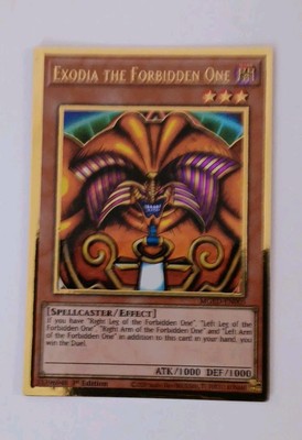 YUGIOH Cadd TCG EXODIA THE FORBIDDEN ONE ULTRA RARE 1st EDITION MGED-EN005 NM-image