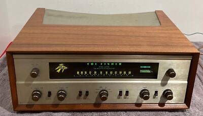Vintage Fisher 500B Stereo Receiver With Wood Case-image