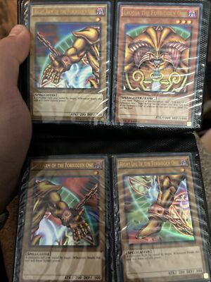 ULTRA RARE Exodia The Forbidden One (5 Card Set) YGLD 1st Edition Holo Yugioh -image