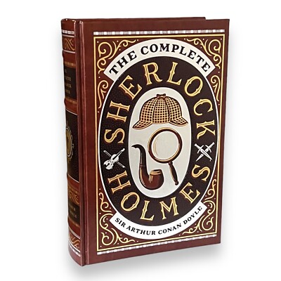 THE COMPLETE SHERLOCK HOLMES by Arthur Conan Doyle Leather Bound Gift DeluxeBook-image