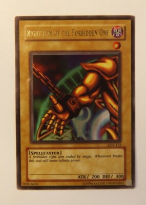 Near-Mint Right Arm of The Forbidden One Yugioh card LOB-122 Yu-gi-oh! card-image