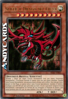 SLIFER THE DRAGON OF HEAVEN • (Slifer The Sky Dragon) • Ultra R • EGS1 IT001 • 1Ed-image