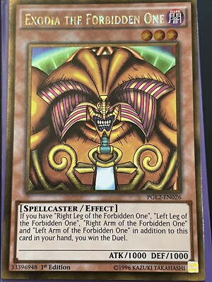 Exodia the Forbidden One - PGL2-EN026 - Gold Rare 1st Edition Mint Return of R0V-image
