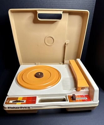 Vintage 1978 Fisher Price Record Player Turntable- Working-image