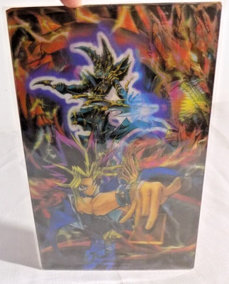 Yu Gi Oh Duel Monsters  3D LENTICULAR ACRYLIC PRINT Yugi Yami Moto Dark Magician-image