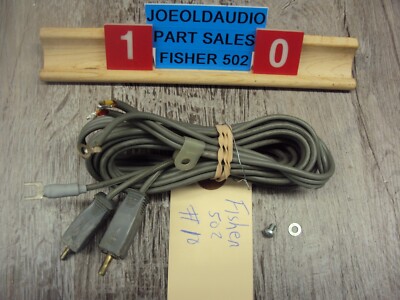 Fisher 502 Turntable RCA Plugs/Ground Cord. Tested Parting Out Entire Fisher 502-image