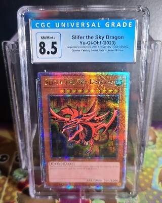 Slifer the Sky Dragon CGC 8.5 Mint Quarter Century LEC-EN002 Yugioh TCG-image