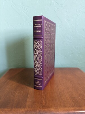 Franklin Library Signed 60 Justine by Lawrence Durrell Full Leather Excellent-image