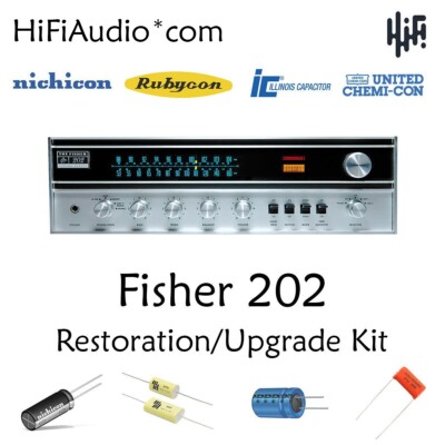 Fisher 202 Futura receiver restoration recap repair service rebuild kit-image