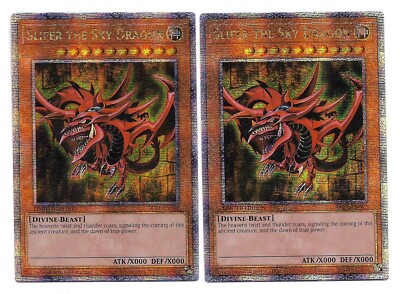 2x Slifer the Sky Dragon - (LC01-EN002 - Ltd Ed - Quarter Century Secret) - NM-image