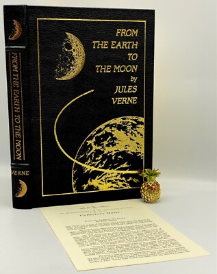 Easton Press FROM THE EARTH TO THE MOON Collectors LEATHER BOUND Edition SCARCE!-image