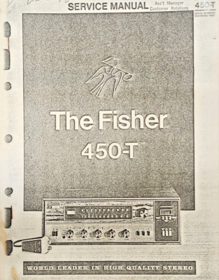 The Fisher Model 450T AM/FM Receiver Service Manual-image