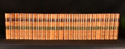 1871 25 Vols Waverley Novels Sir Walter Scott Leather Binding Illustrated-image